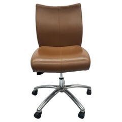 Stylex Beige Leather Adjustable Back Office Chair 8 Available