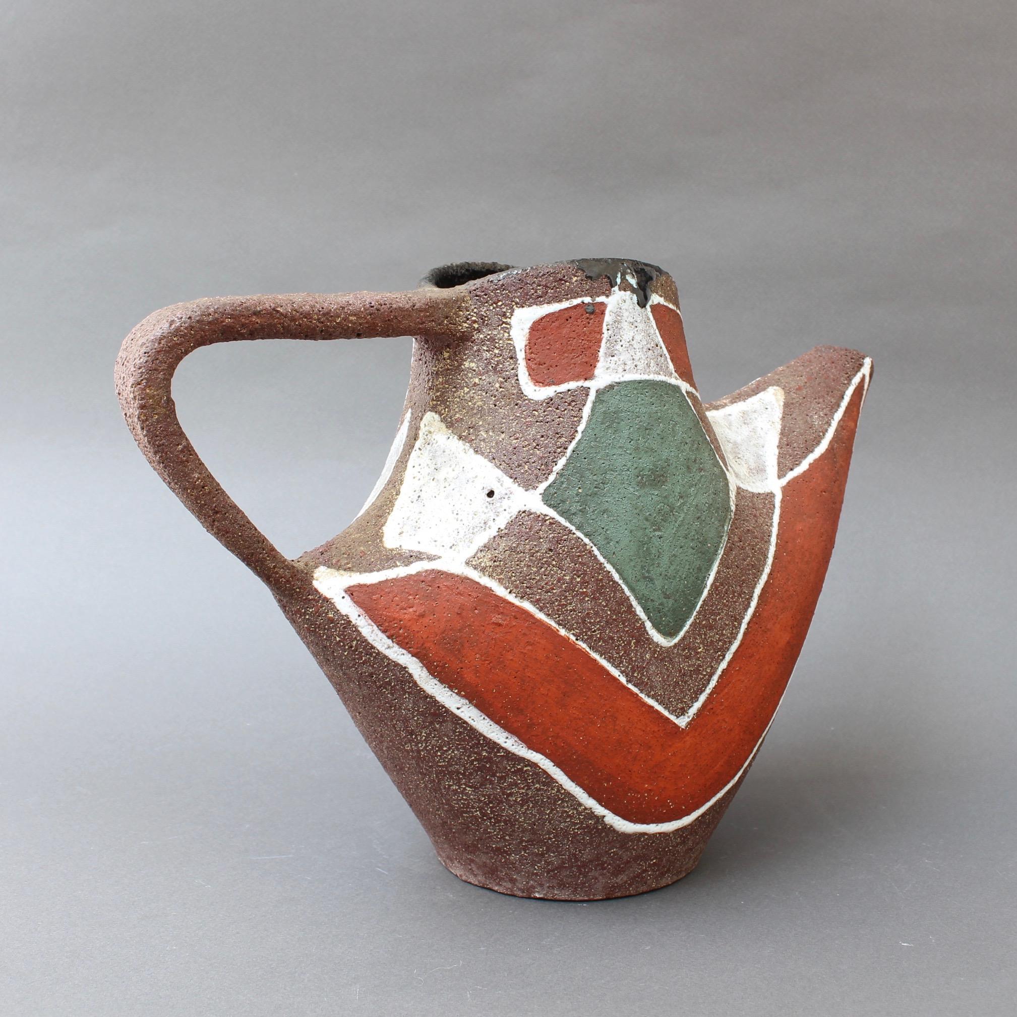 Mid-20th Century Stylised MidCentury Ceramic Watering Pot / Vase by Accolay, circa 1950s