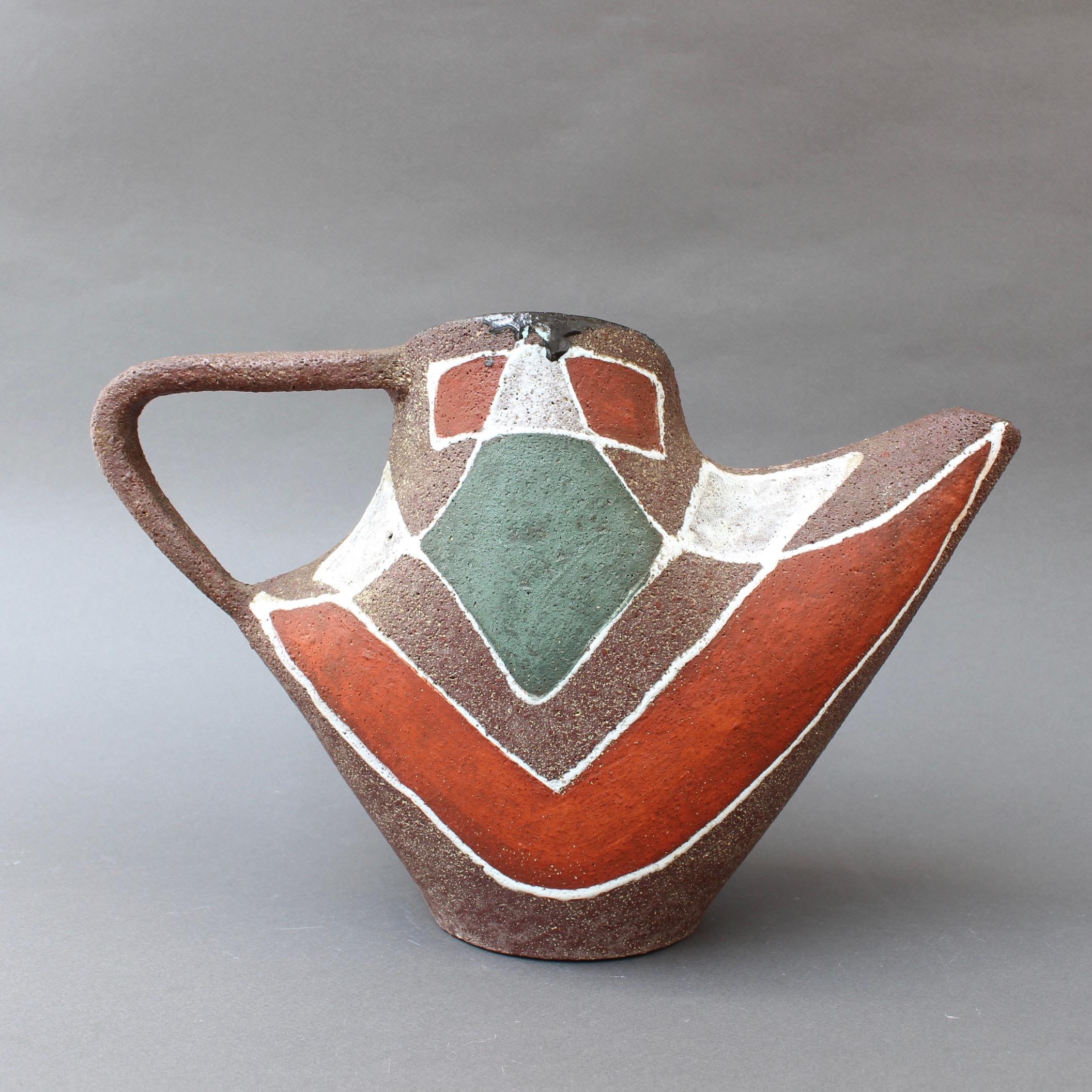 Stylised MidCentury Ceramic Watering Pot / Vase by Accolay, circa 1950s 1