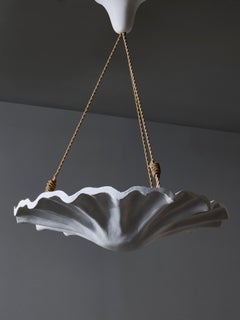 Stylised Shell Plaster Ceiling Light