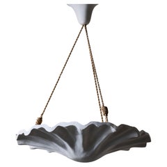 Stylised Shell Plaster Ceiling Light