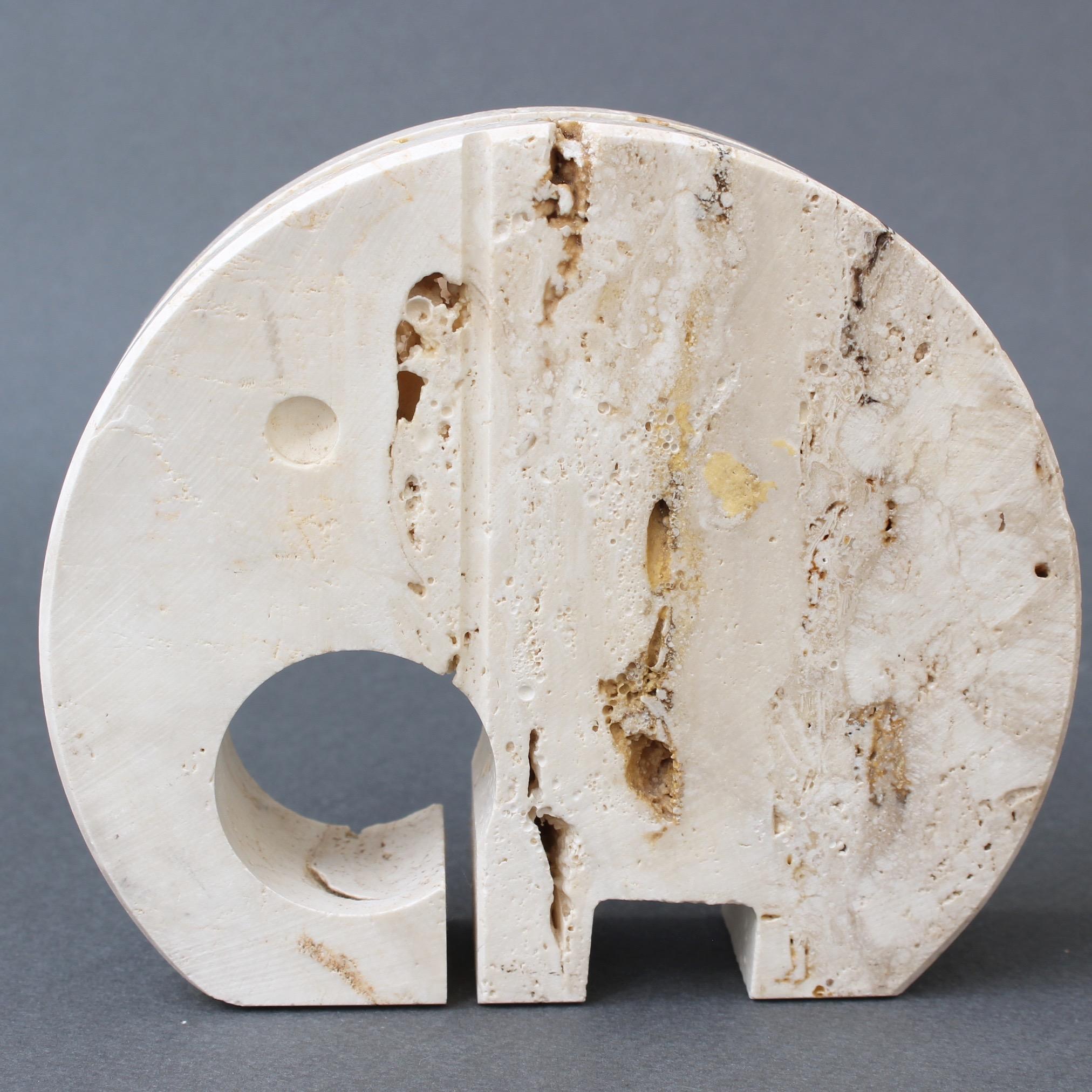Stylised Travertine Elephant Envelope Holder by Mannelli Brothers 'circa 1970s' 6