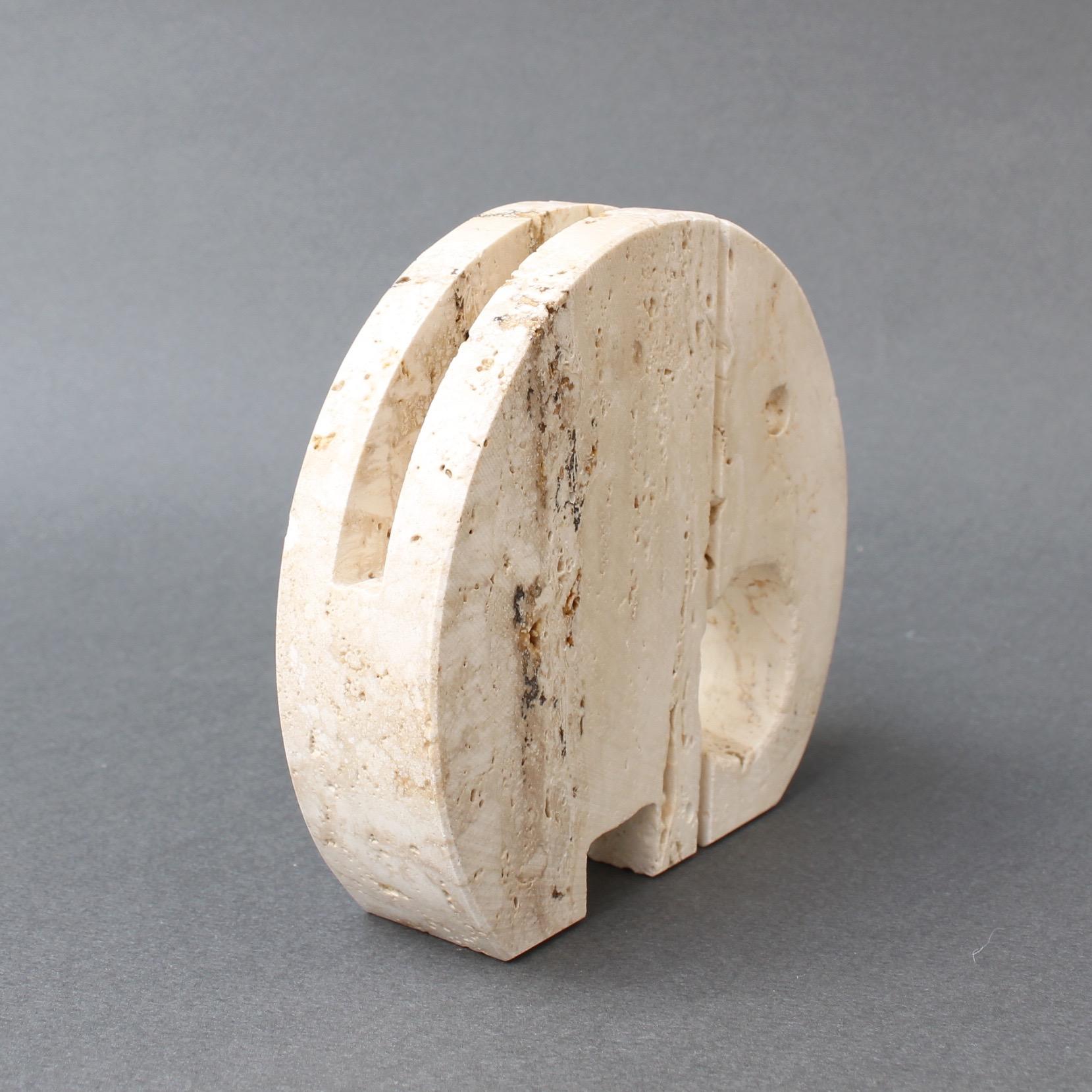 Stylised Travertine Elephant Envelope Holder by Mannelli Brothers 'circa 1970s' 2