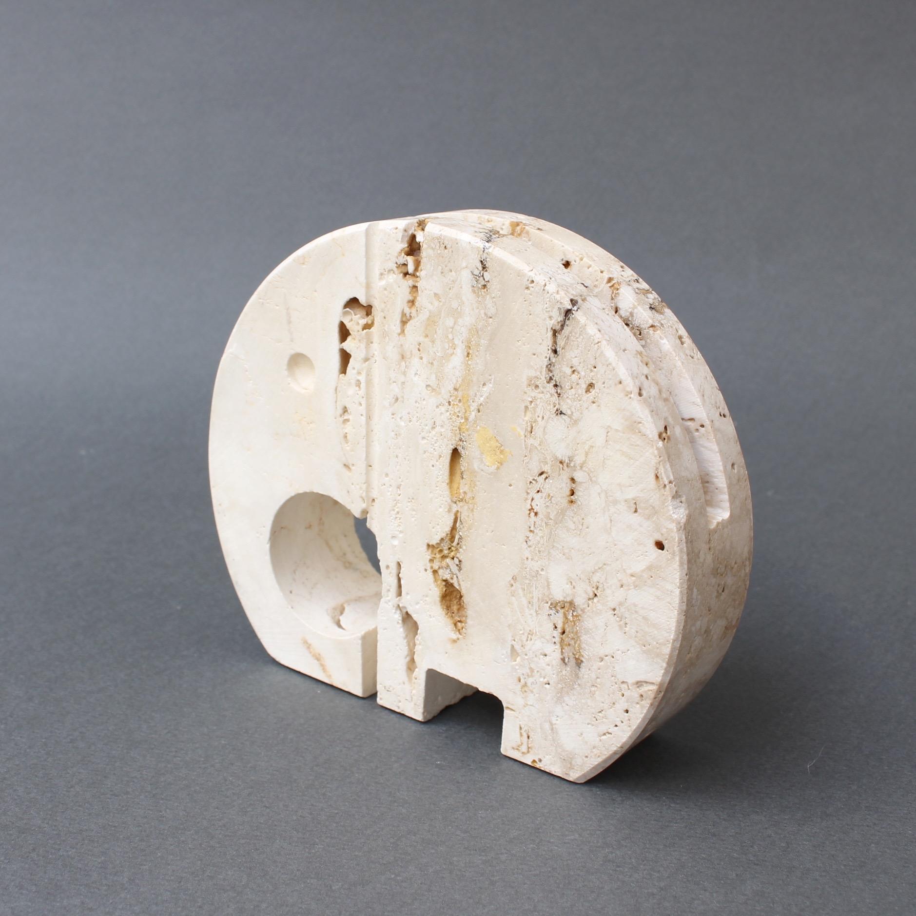 Stylised Travertine Elephant Envelope Holder by Mannelli Brothers 'circa 1970s' 3