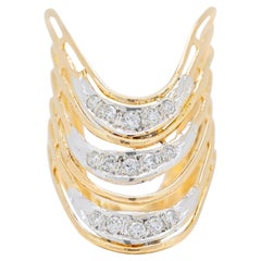 Stylish 0.25ct Diamond Ring in 20K Yellow Gold