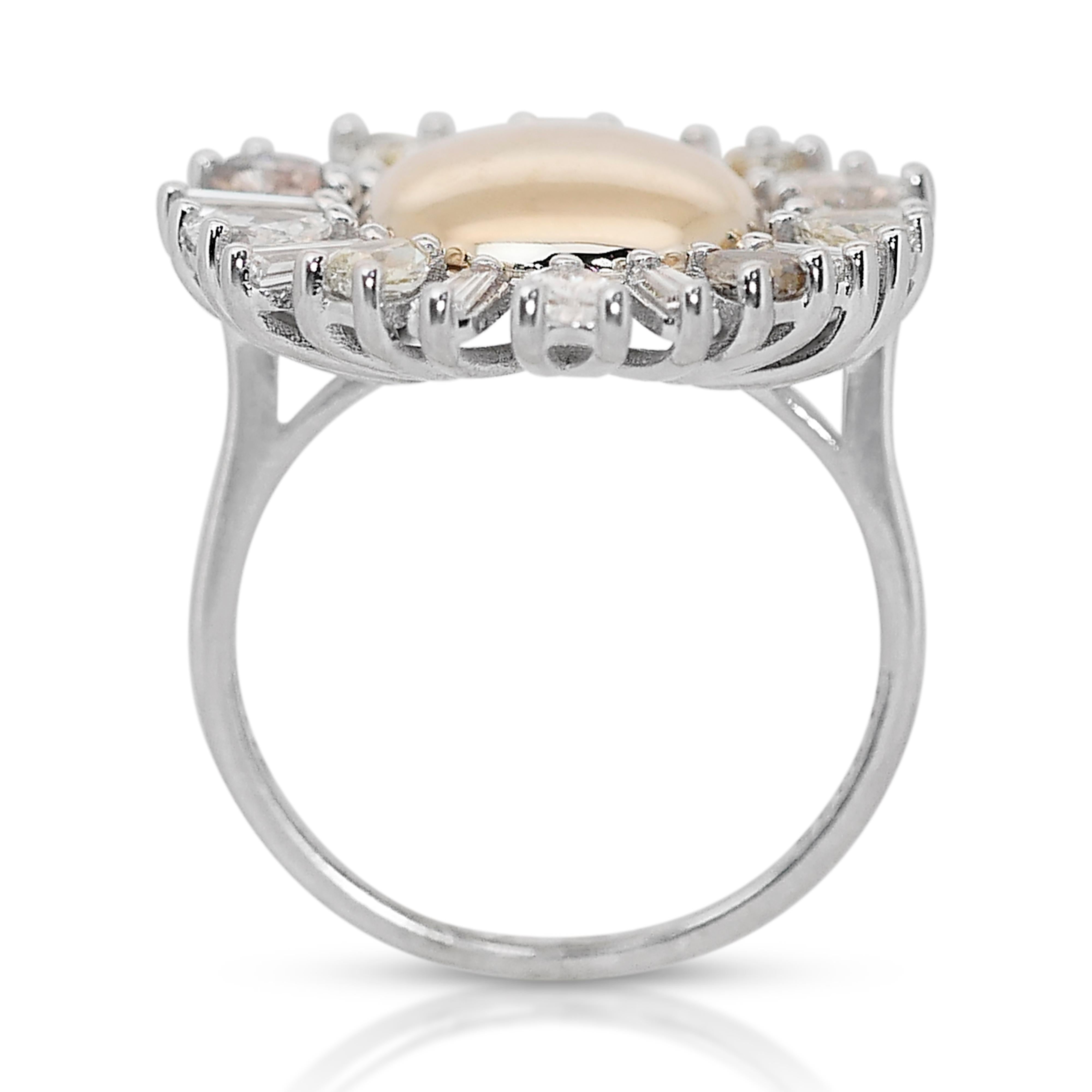 Stylish 1.59ct Fancy-Colored Diamond Ring in 18k White Gold - IGI Certified 1