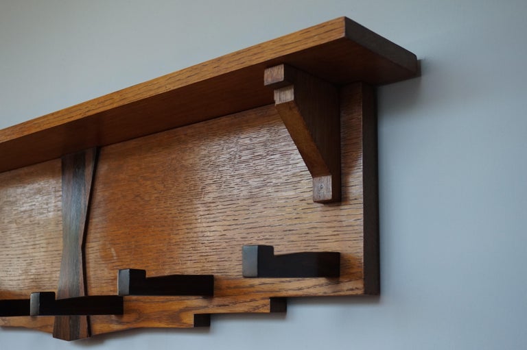Stylish 1920s Dutch Art Deco Design, Solid Oakwood and Coromandel Wall ...