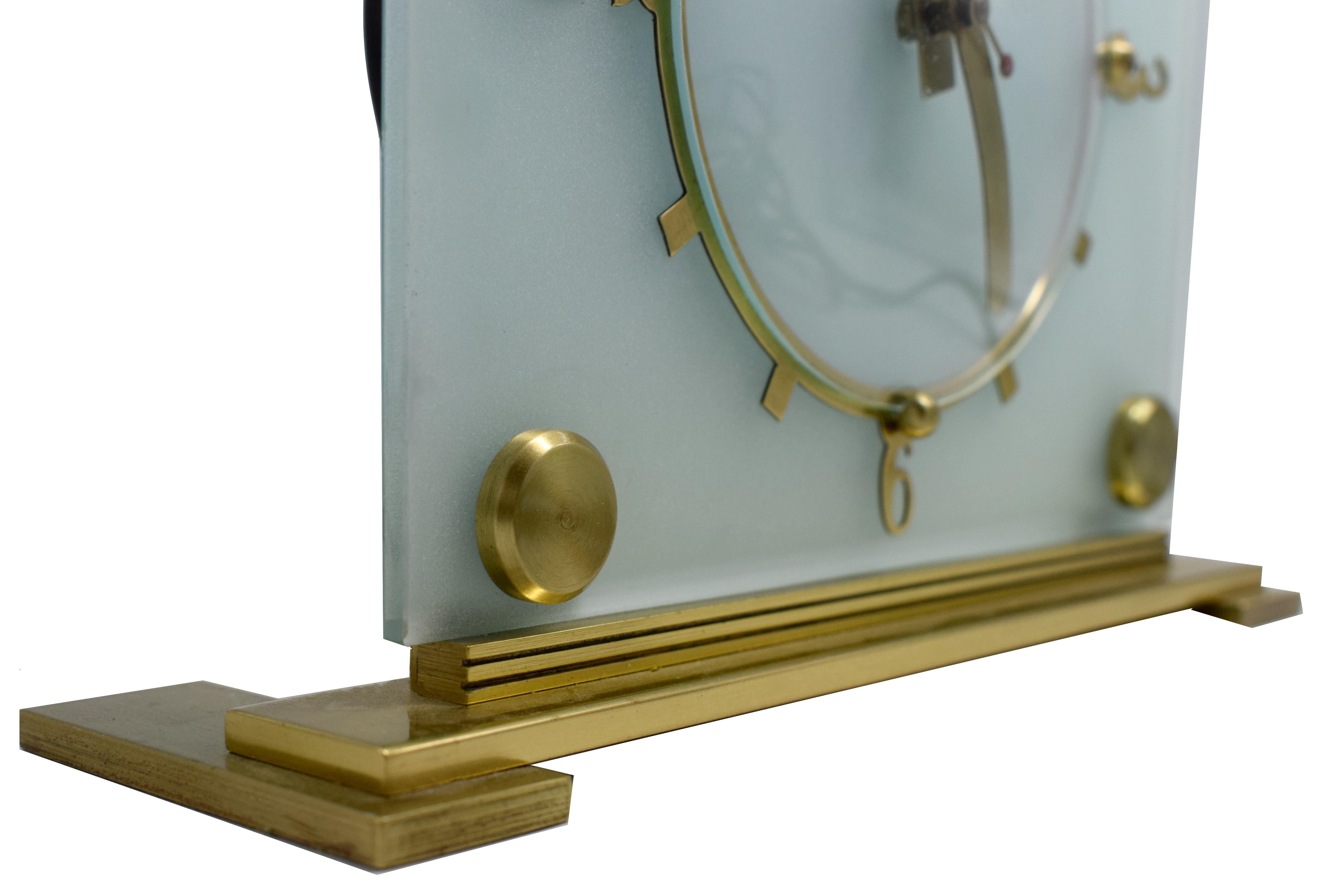 20th Century Stylish 1930s Art Deco Mantle Clock by Goblin