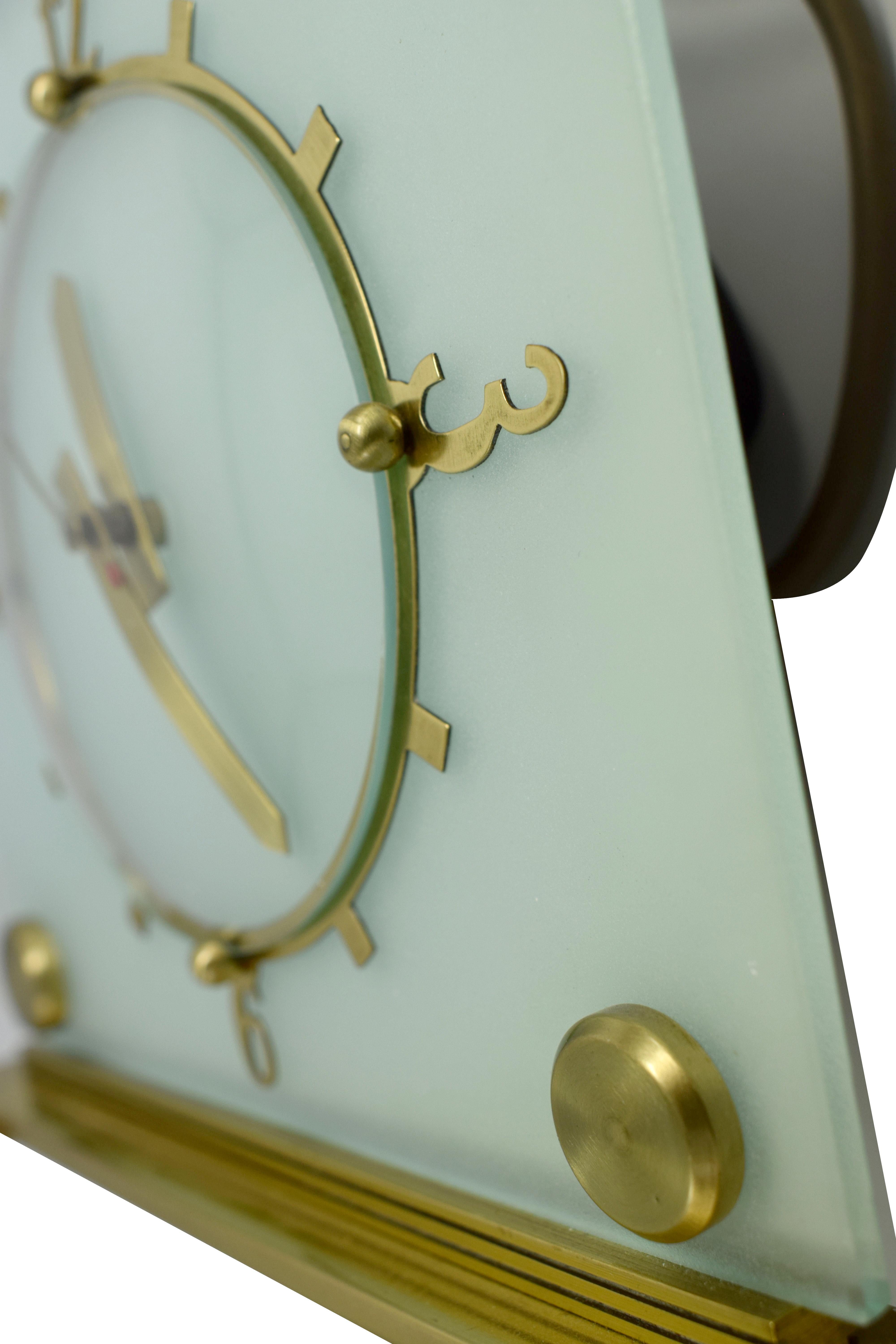 Stylish 1930s Art Deco Mantle Clock by Goblin 1