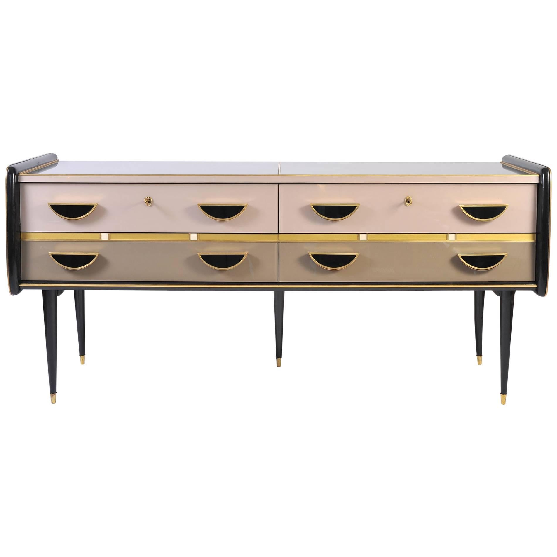 Stylish 1970s Italian Chest-of-Drawers