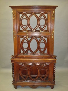 Stylish 19th Century Oak Hall Stand