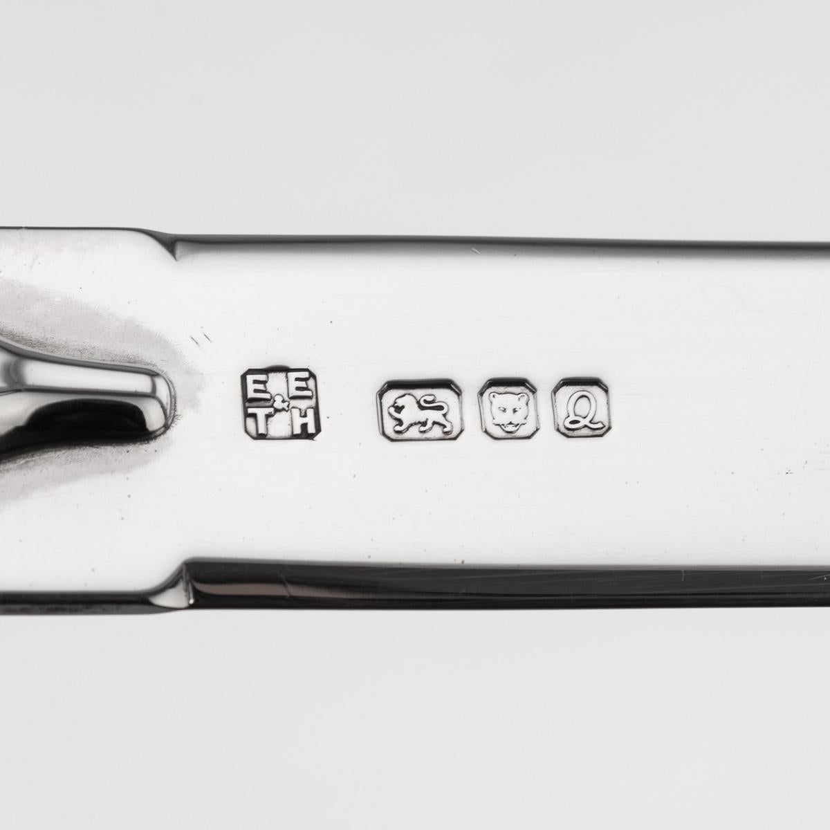 Stilvoller englischer Brieföffner aus massivem Silber und Blasensilber des 20. Jahrhunderts, um 1990 im Angebot 7