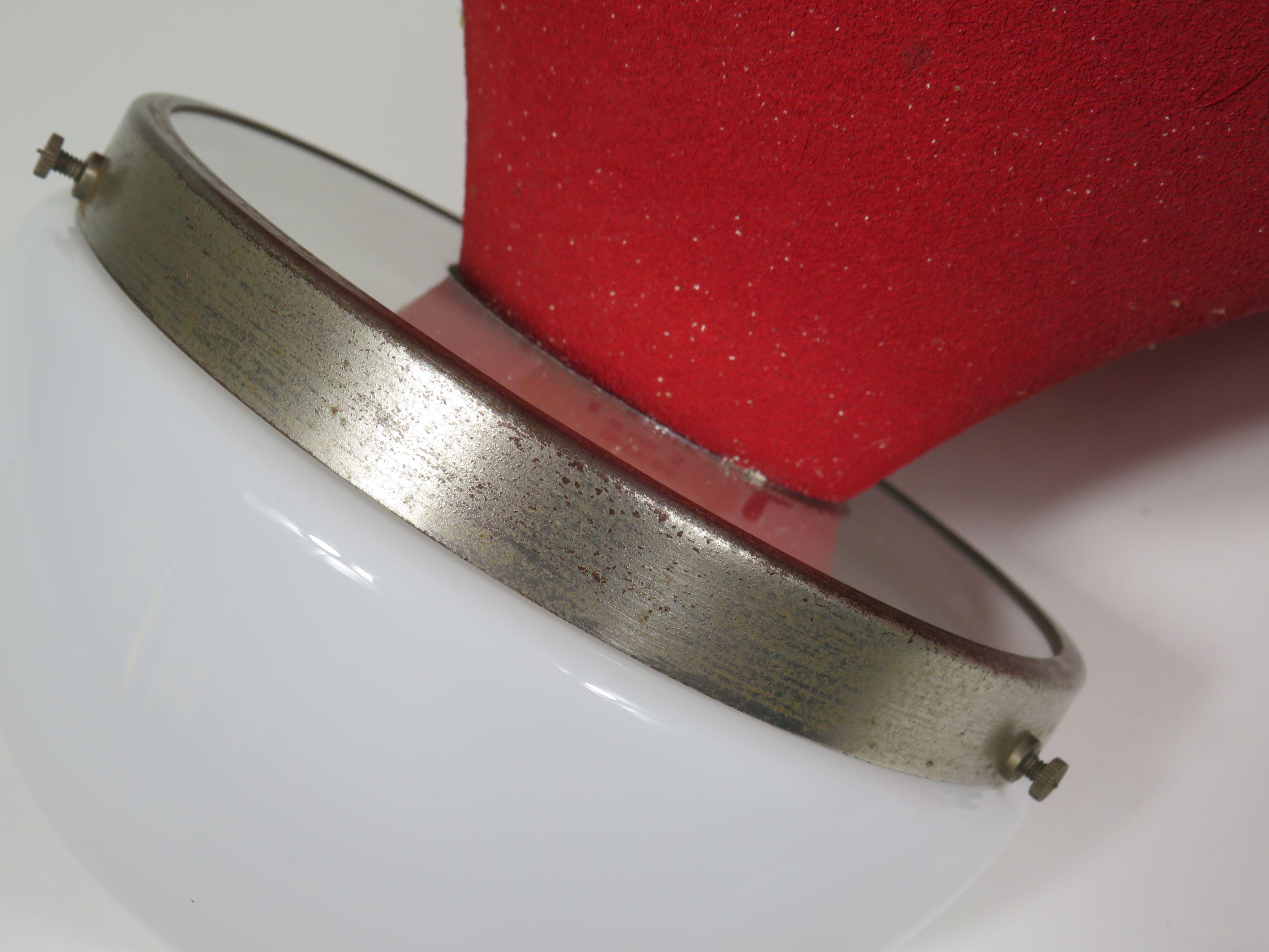 Lampada da parete o da soffitto in stile anni '50 - Linee fluide e texture sottile in vendita 2