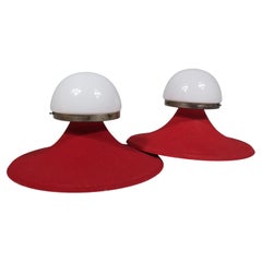 Lampe murale ou plafonnier des années 50 - Lignes fluides et texture subtile