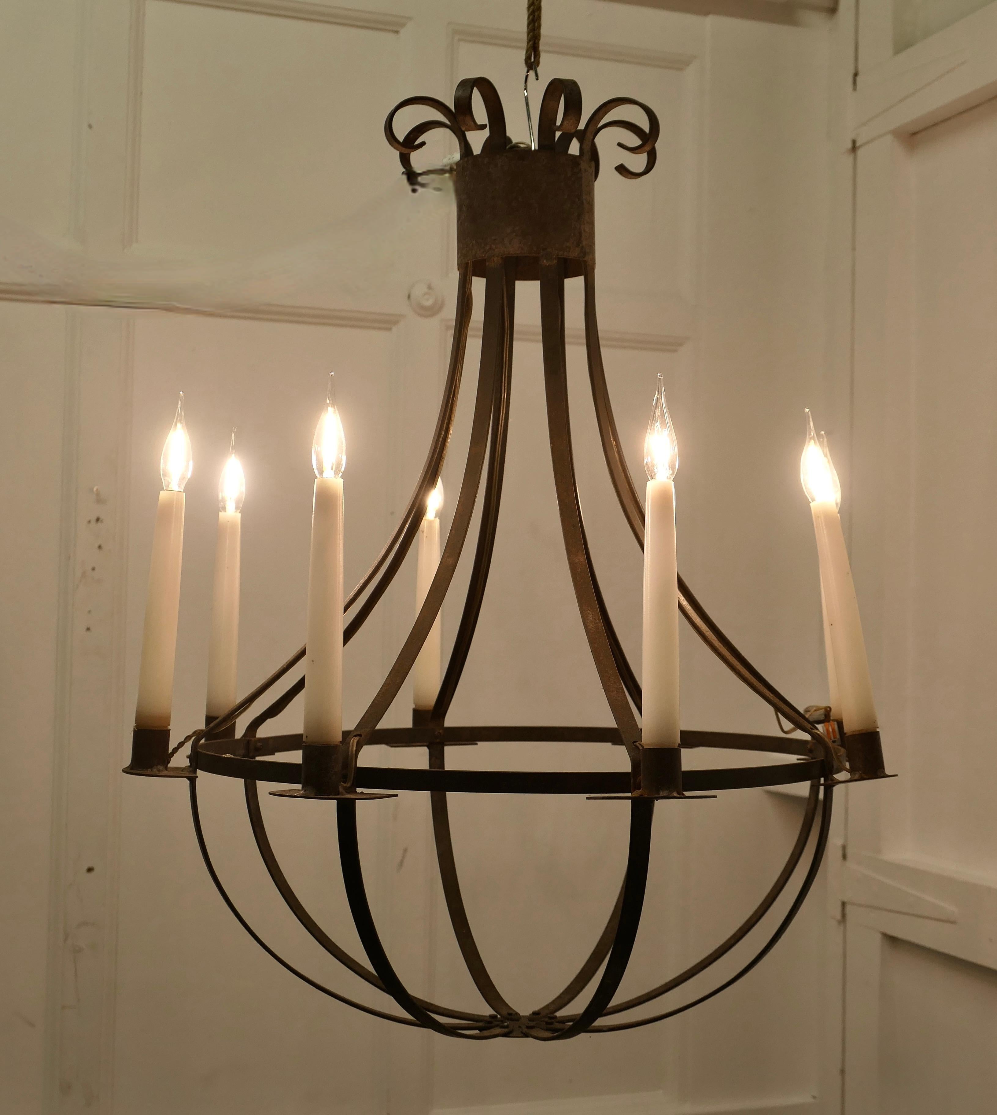 Elegante y Estética Luz de Balón Grande de Herrería  Un impresionante diseño único en venta 2