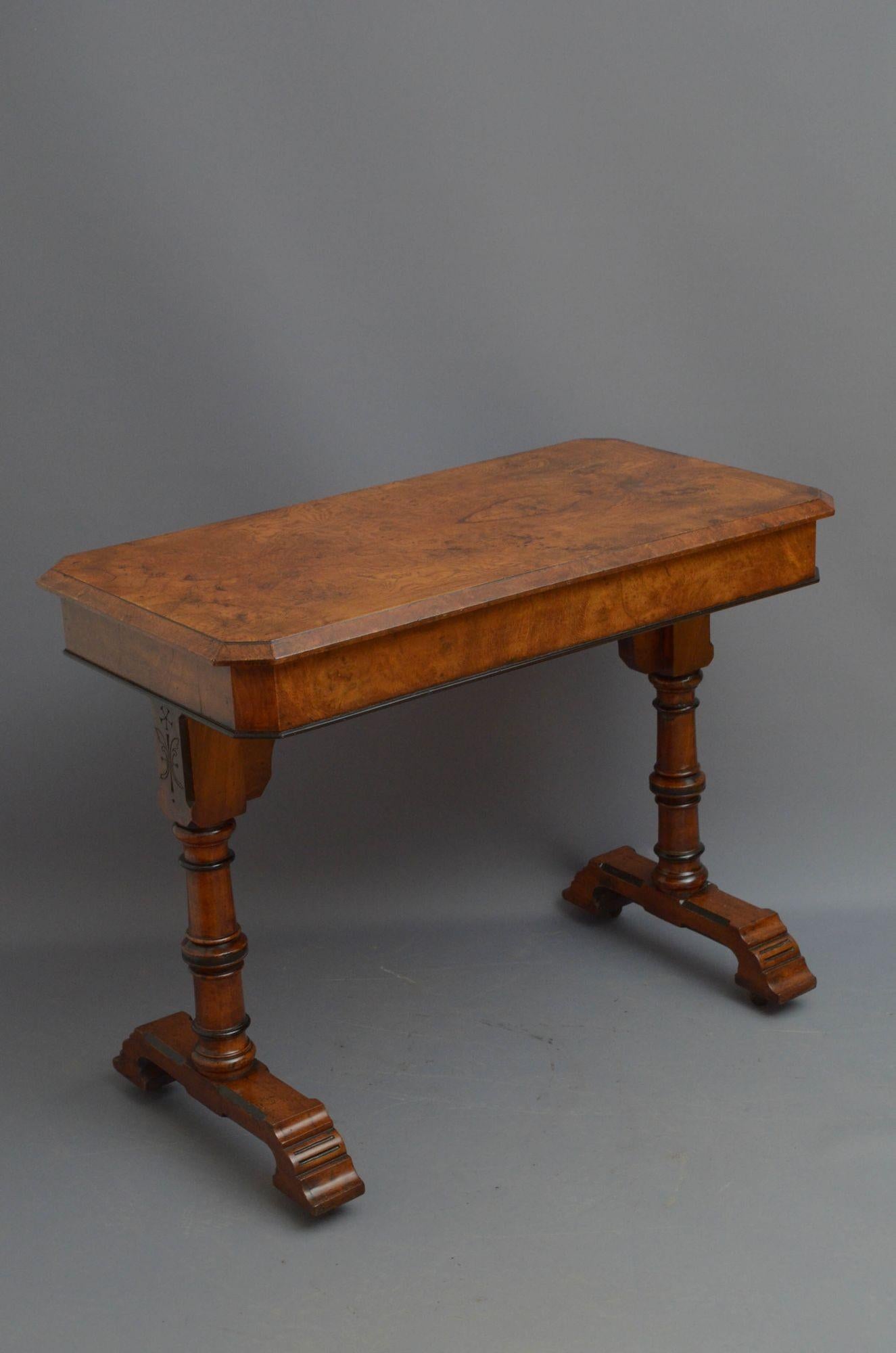 English Stylish Aesthetic Movement Pollard Oak Side Table For Sale