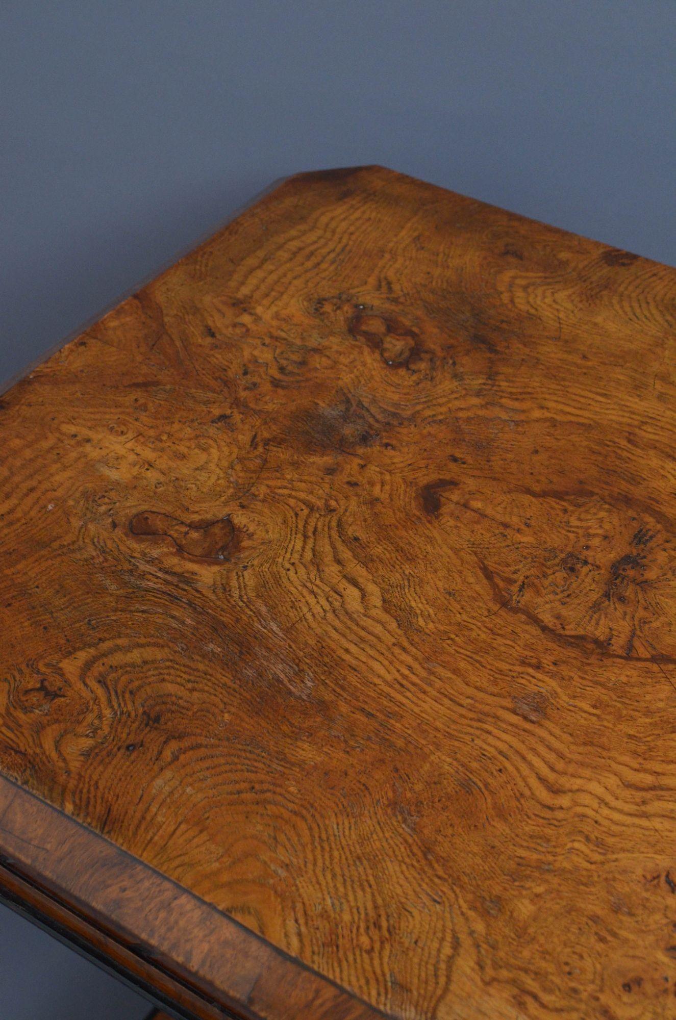 19th Century Stylish Aesthetic Movement Pollard Oak Side Table For Sale