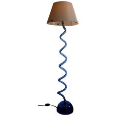 Stylish and Elegant Barrovier and Toso Glass Floor Lamp Murano, Venice, Italy