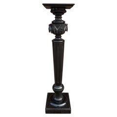 Stylish and Majestic Looking Late 19th Century, Ebonized Column Pedestal Stand