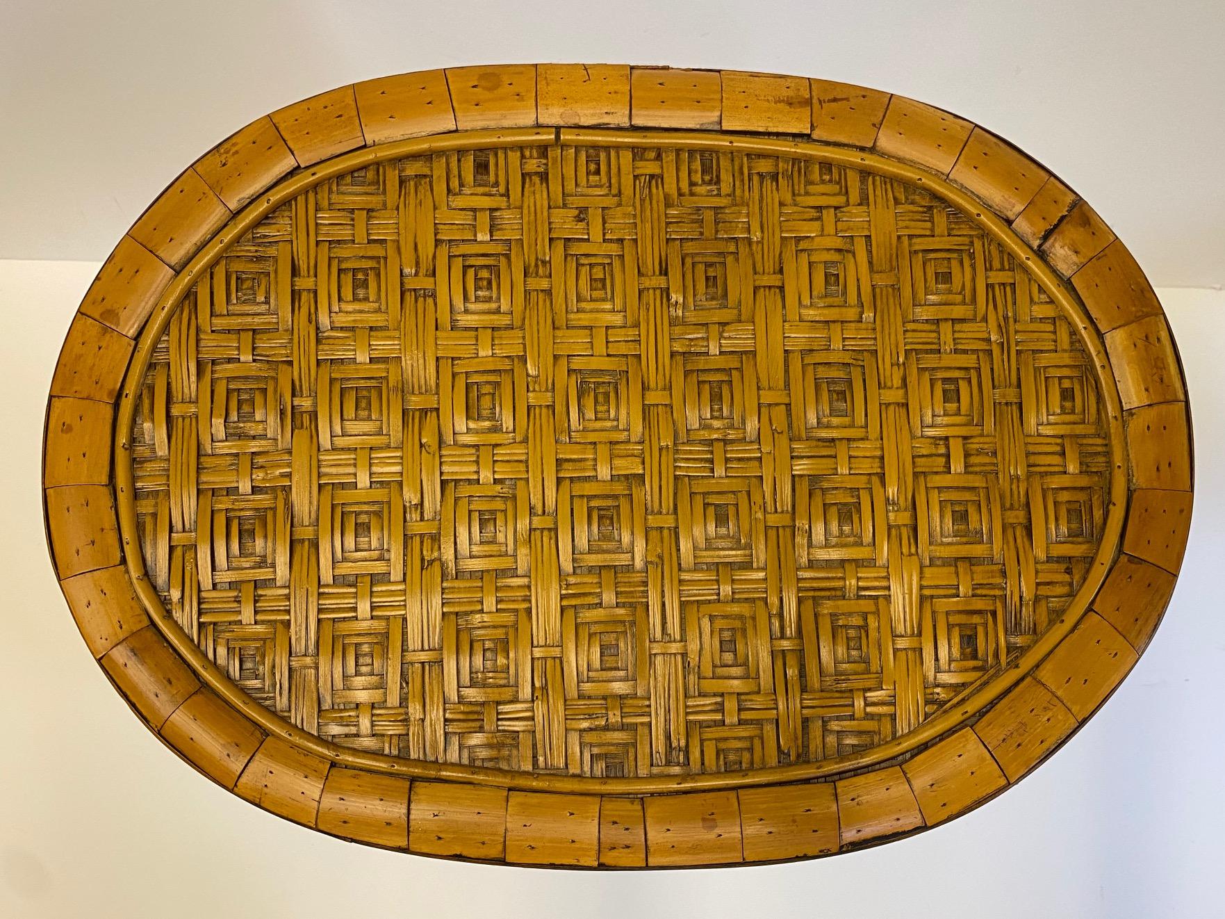 Stylish and Rare Form Rattan Martini or End Table 6