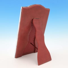 Elegante espejo de mesa antiguo de plata de ley - Birmingham 1920 - H. Matthews