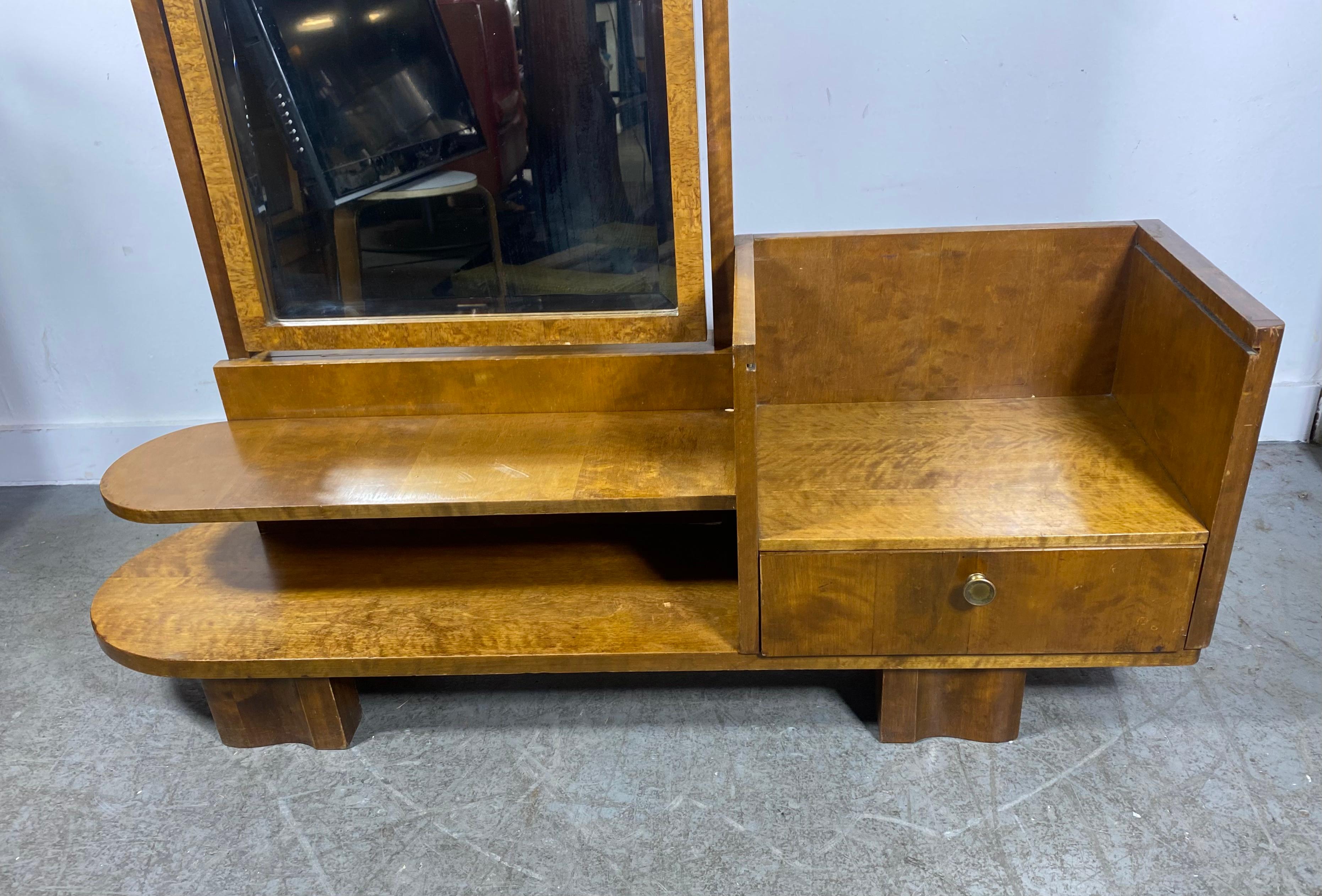 European Stylish Art Deco Dressing Table / Vanity / cheval mirror For Sale