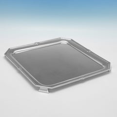 Stylish Art Deco Period Sterling Silver Salver - Made in 1930 by Frank Cobb