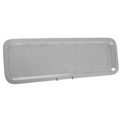 Stylish Art Deco Sterling Silver Drinks Tray or Sandwich Tray, Barware, 1927