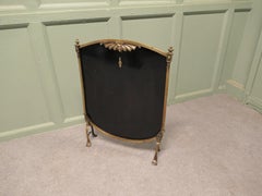 Stylish Art Deco Style Brass and Black Fire Screen This is a charming screen