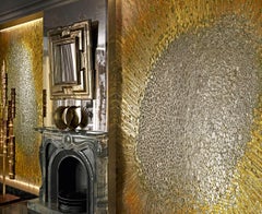 Stylish Artistic Mosaic Handmade Gold Leaf Customizable