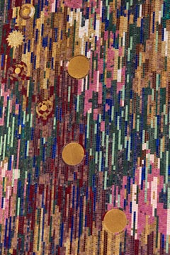 Stylish Artistic Mosaic Handmade Gold Leaf Customizable