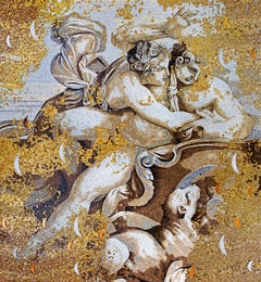 Stylish Artistic Mosaic Handmade Gold Leaf Customizable