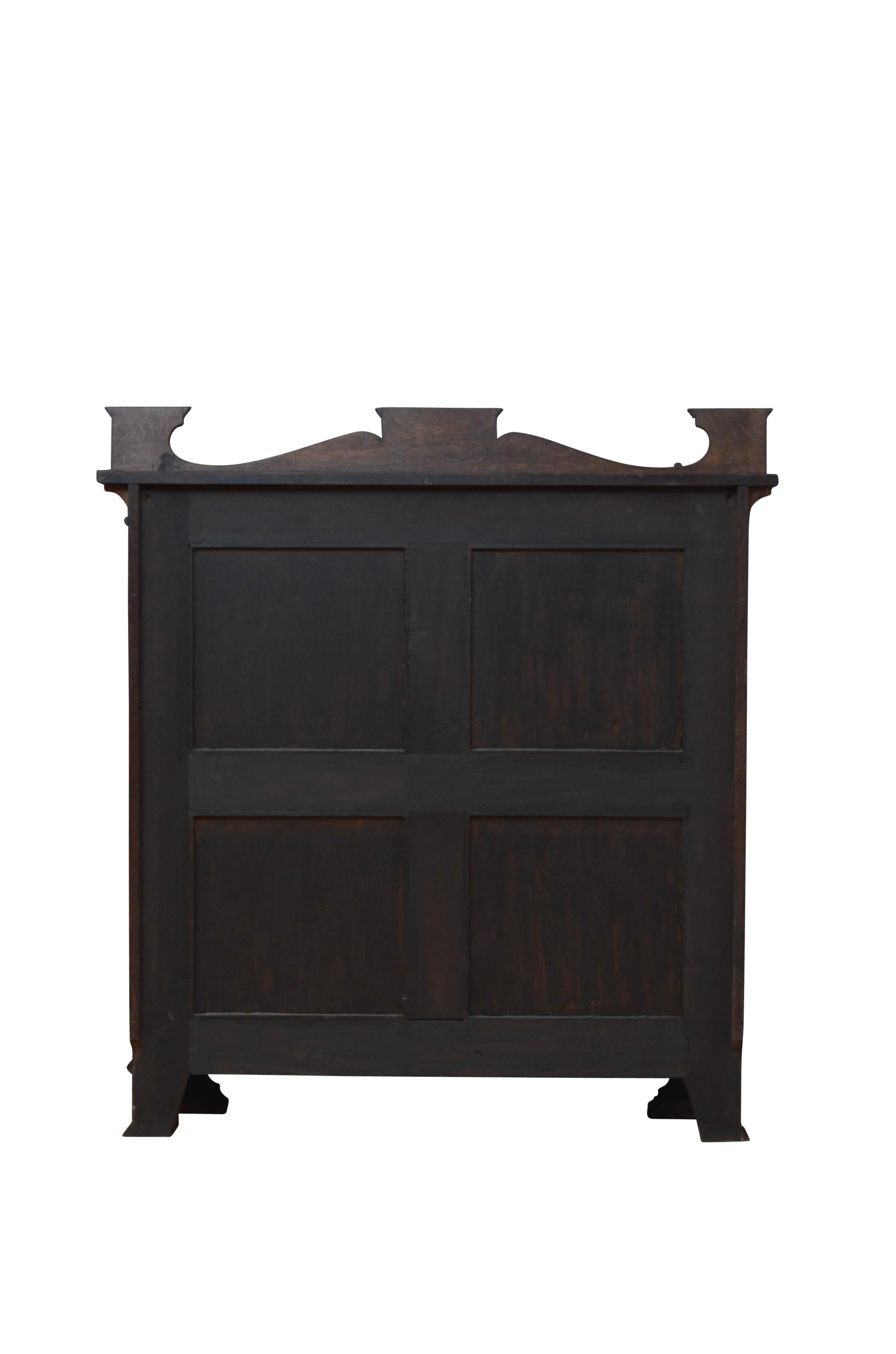 Stylish Arts & Crafts Open Bookcase in Solid Oak 8
