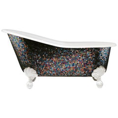 Stylish Bathtub Hand Decorated with Artistic Mosaic Customizable