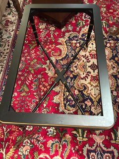 Stylish Black & Gold Chinoiserie Style Tray Coffee Table