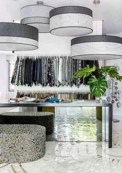 Stylish Ceiling Lamp Lampshade in Fabric Customizable