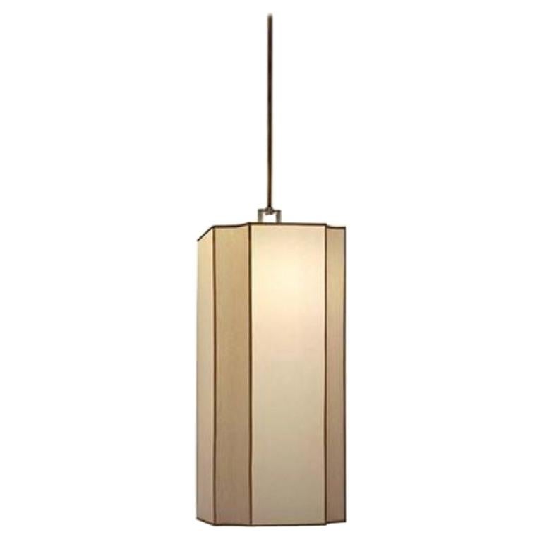 Stylish Ceiling Lamp Lampshade in Fabric Metal Frame Antique Bronze Finish