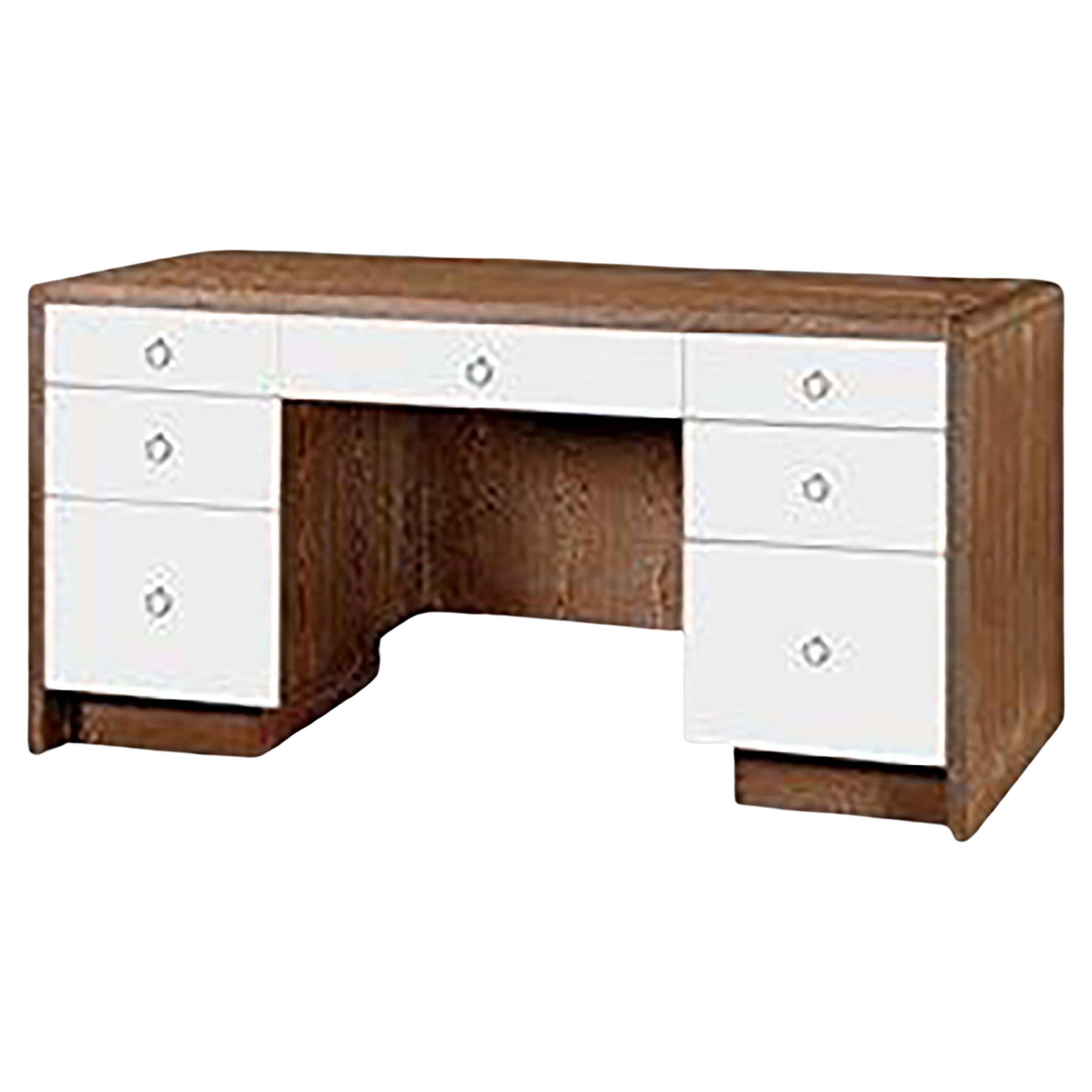 Elegante escritorio de madera cerusa en venta