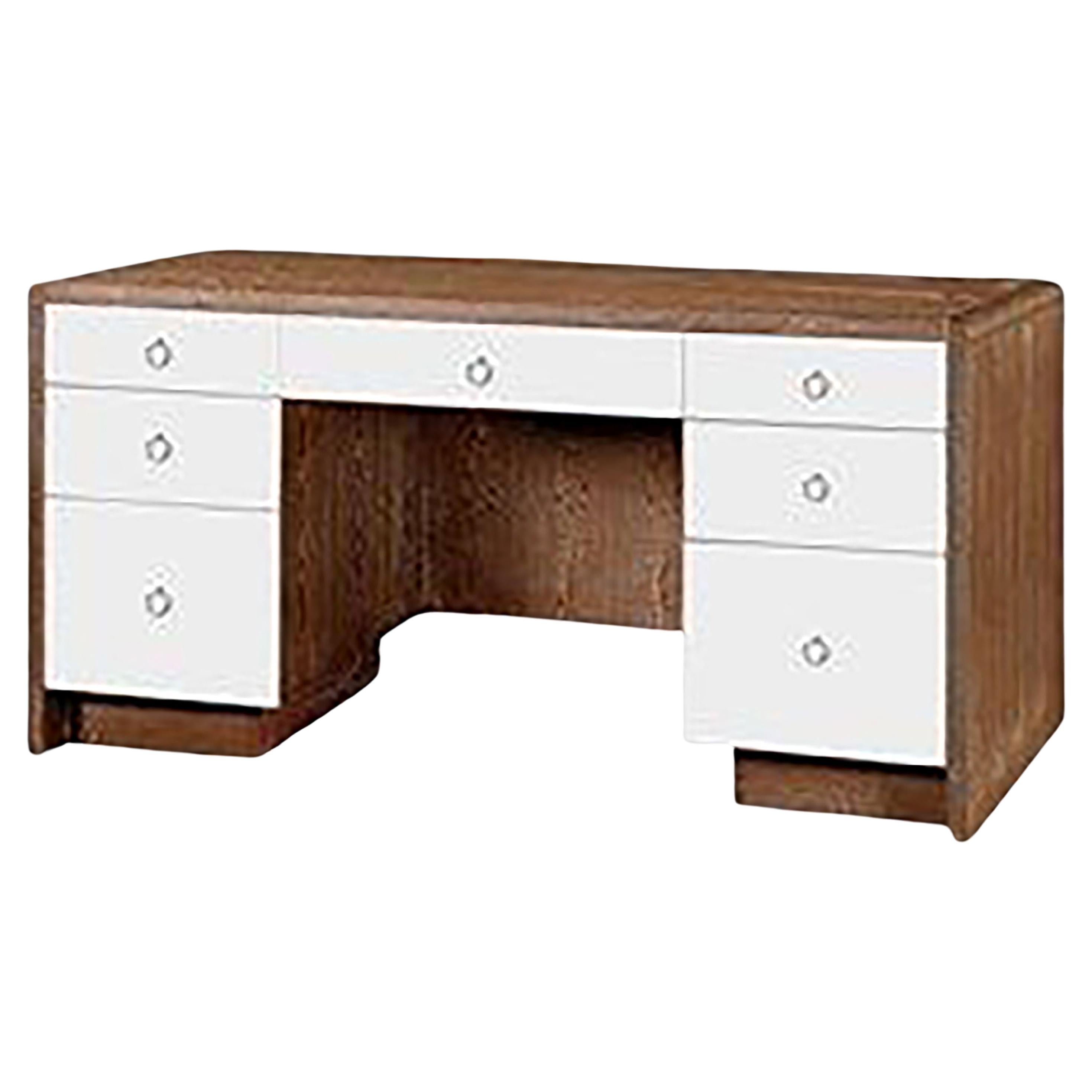 Stylish Cerused Wood Desk