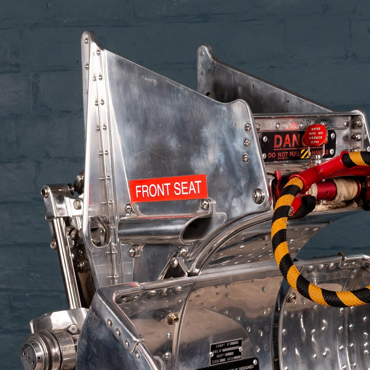 Stylish Polished Ejection Seat by Martin Baker, circa 1960 In Good Condition In Royal Tunbridge Wells, Kent