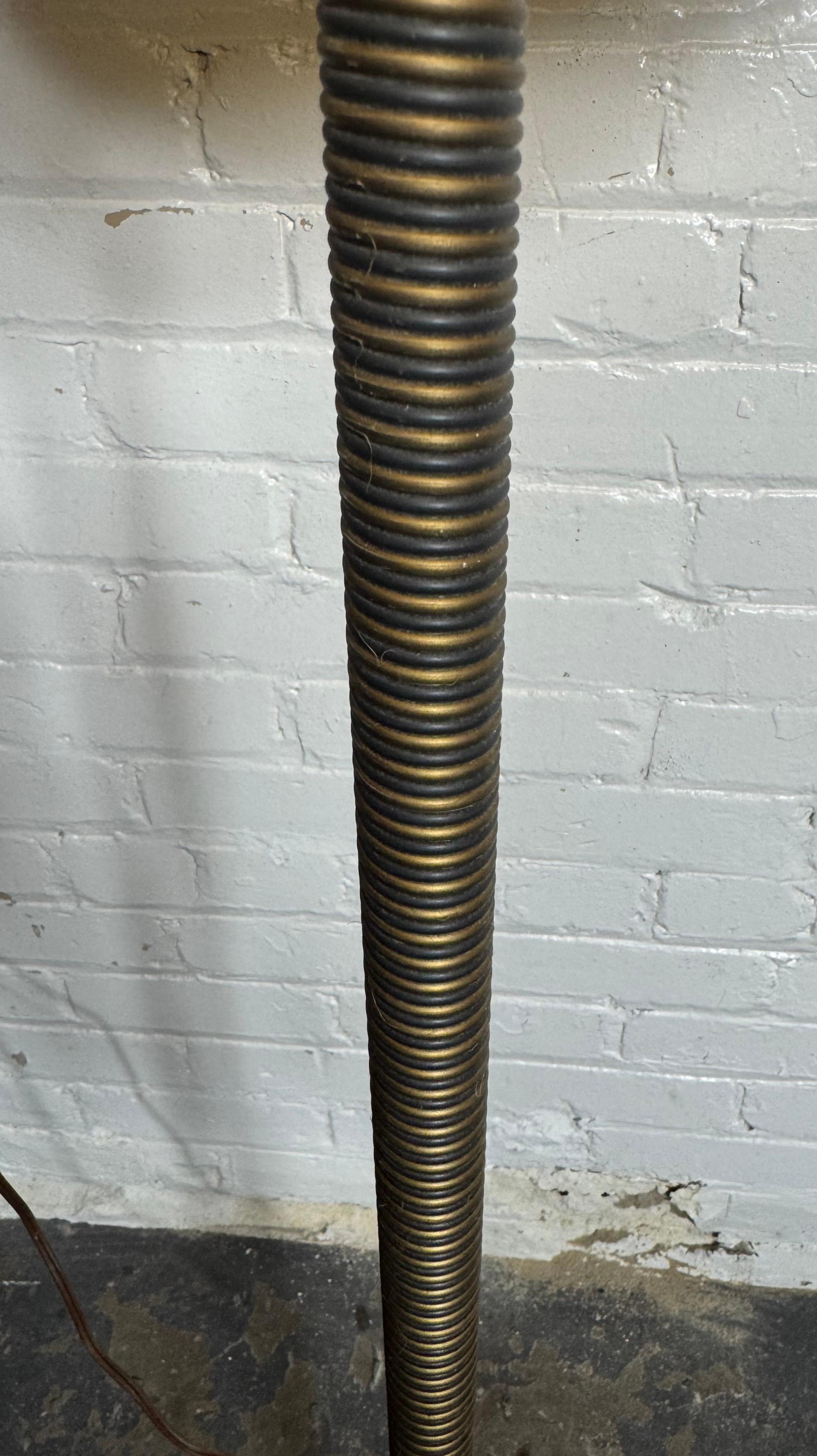 Stylish Classic Mid Century Scandinavian Floor Lamp In Good Condition For Sale In Buffalo, NY
