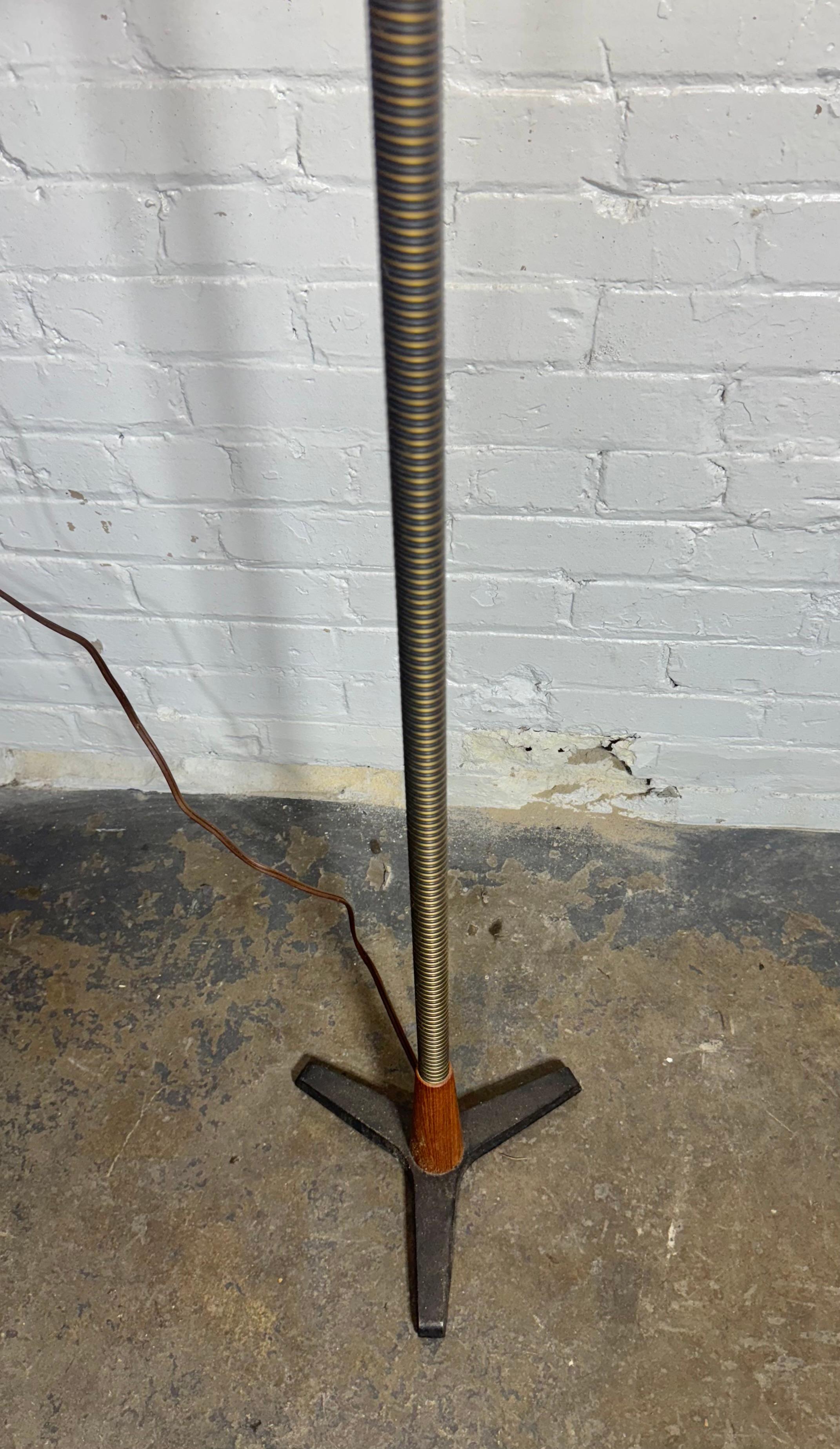 Metal Stylish Classic Mid Century Scandinavian Floor Lamp For Sale