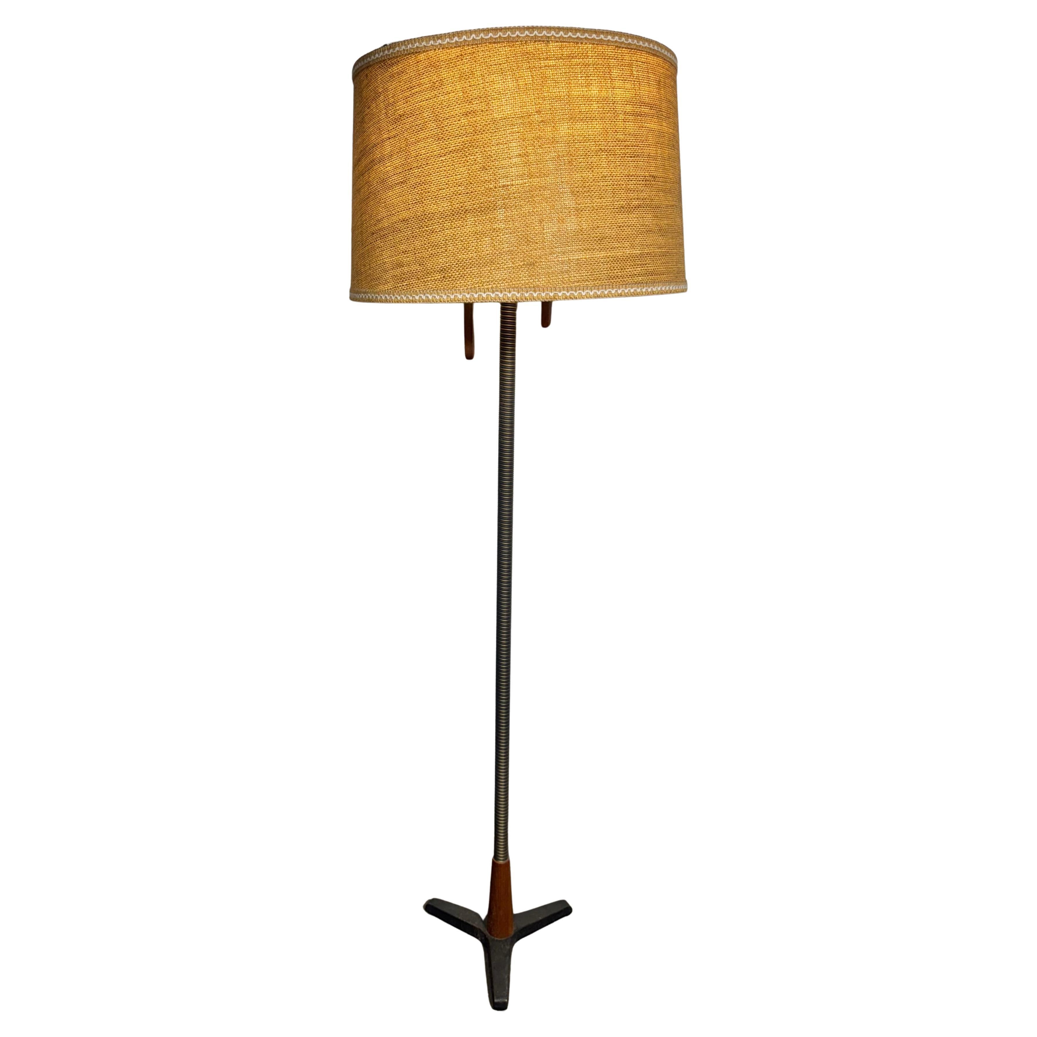 Stylish Classic Mid Century Scandinavian Floor Lamp For Sale