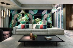 Stylish Coffee Table in Grey Oak Veneered Wood Base in Solid Grey Oak