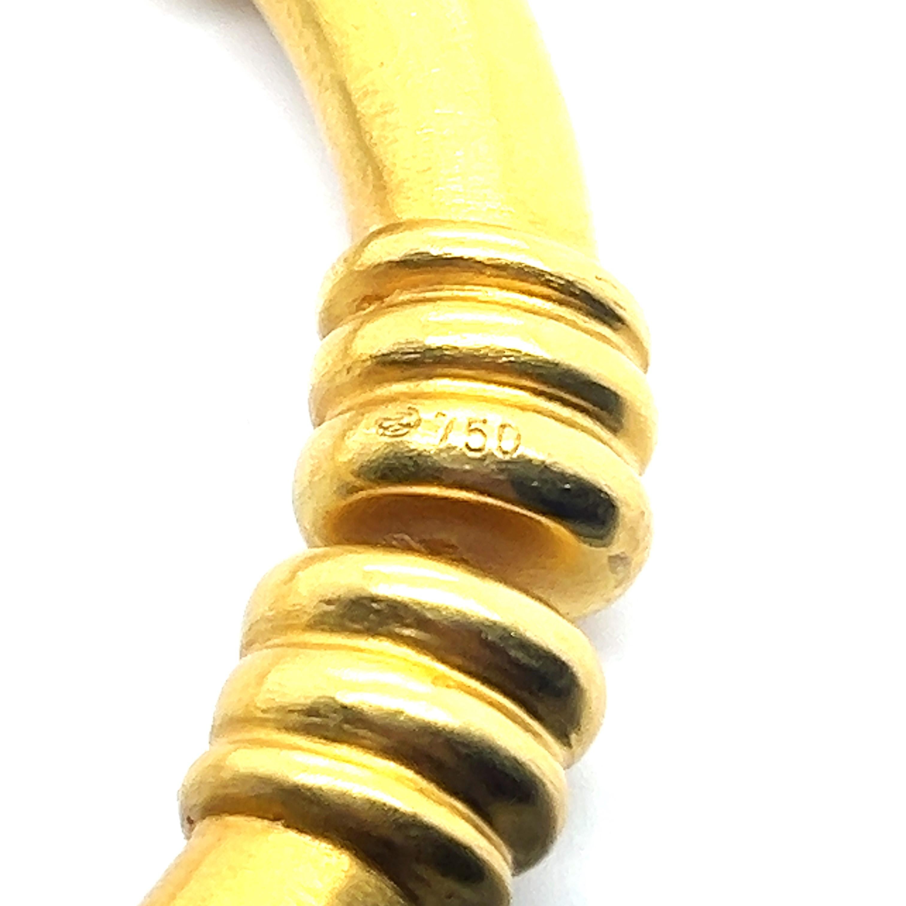 Stylish Cuff Bracelet in 18 Karat Yellow Gold by Ilias Lalaounis 7