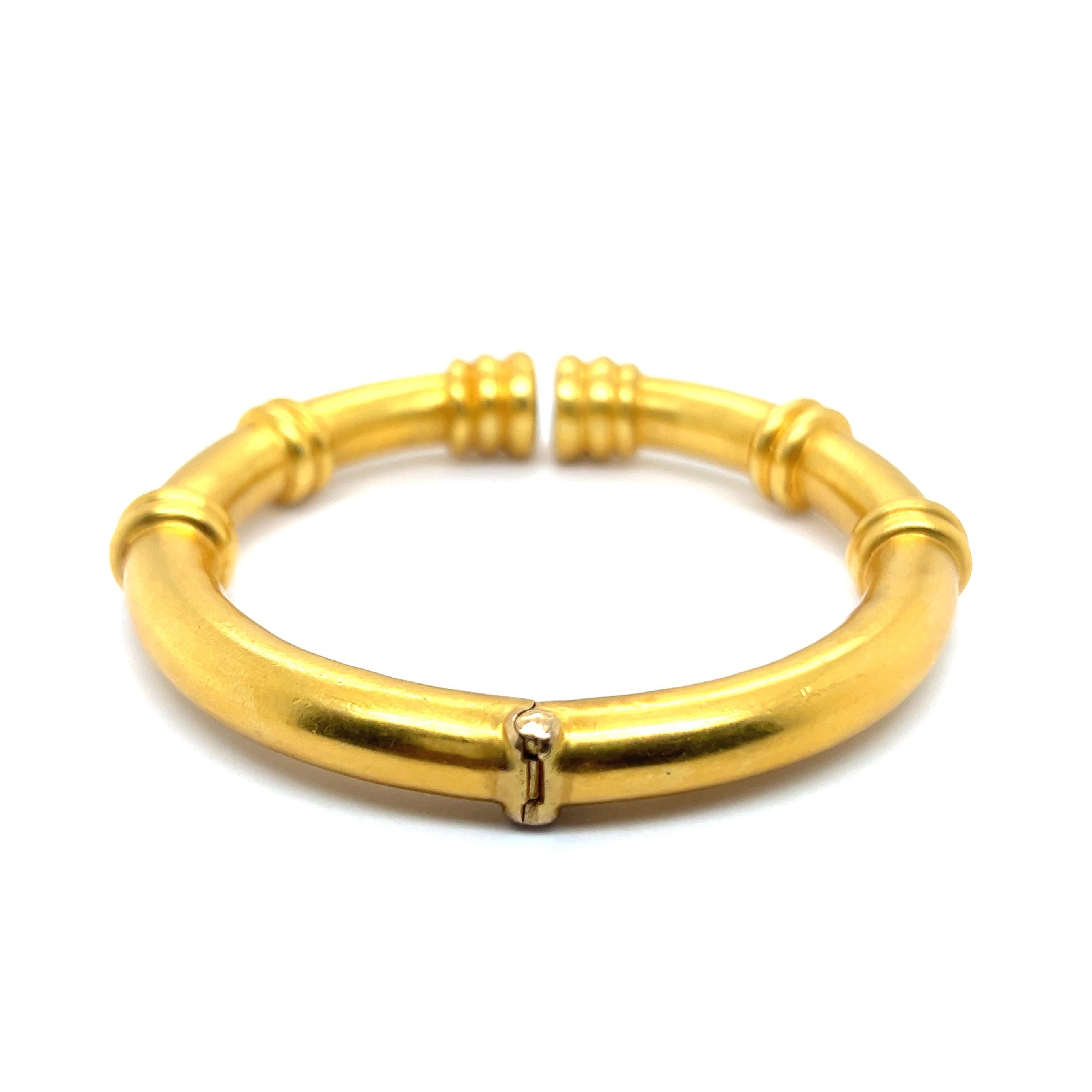 Stylish Cuff Bracelet in 18 Karat Yellow Gold by Ilias Lalaounis 8