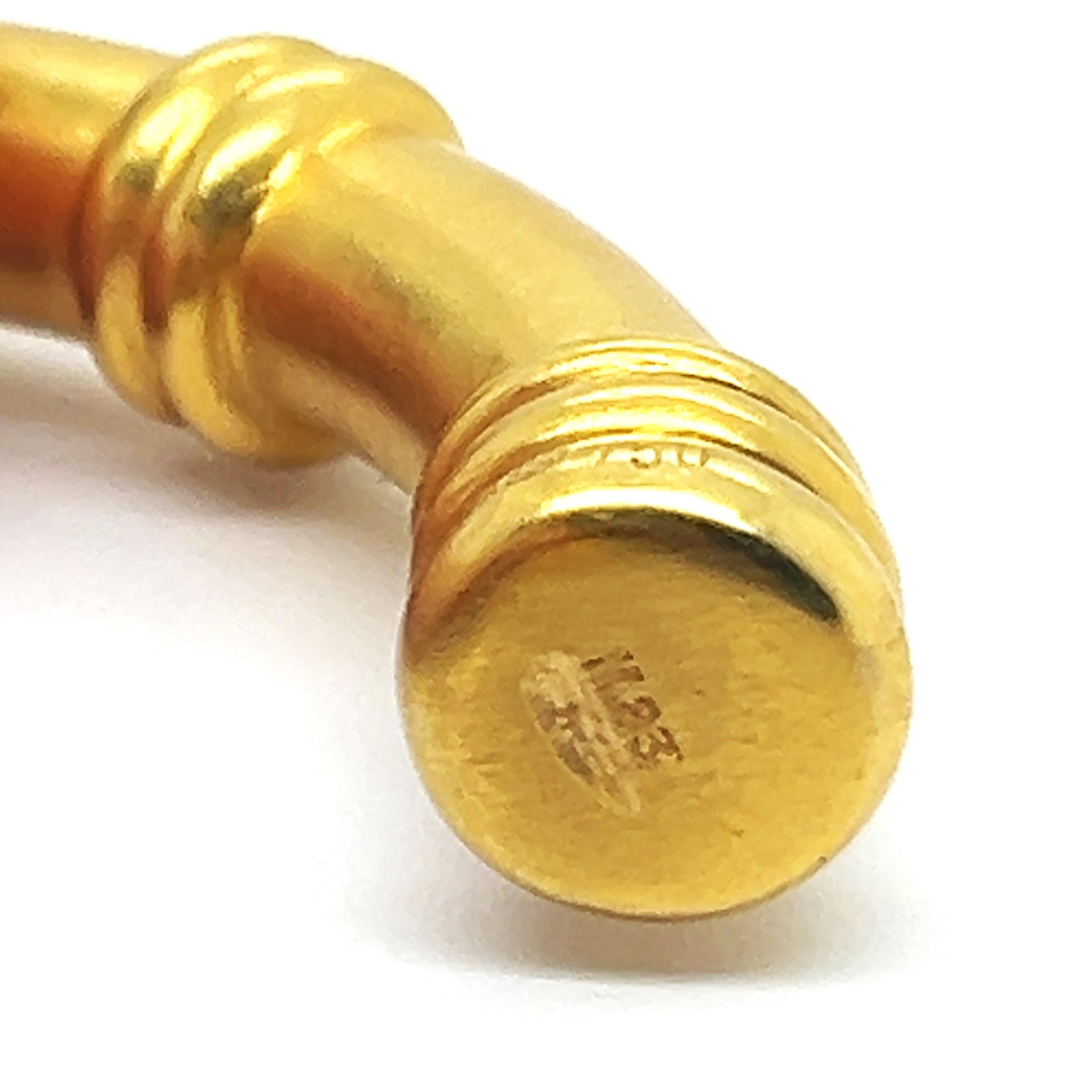 Stylish Cuff Bracelet in 18 Karat Yellow Gold by Ilias Lalaounis 3