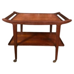 Stylish Danish Retro 1960s teak drinks trolley beautifully minimalistic