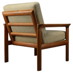 Stylish Danish Solid Teak Mid Century Modern Lounge Chair