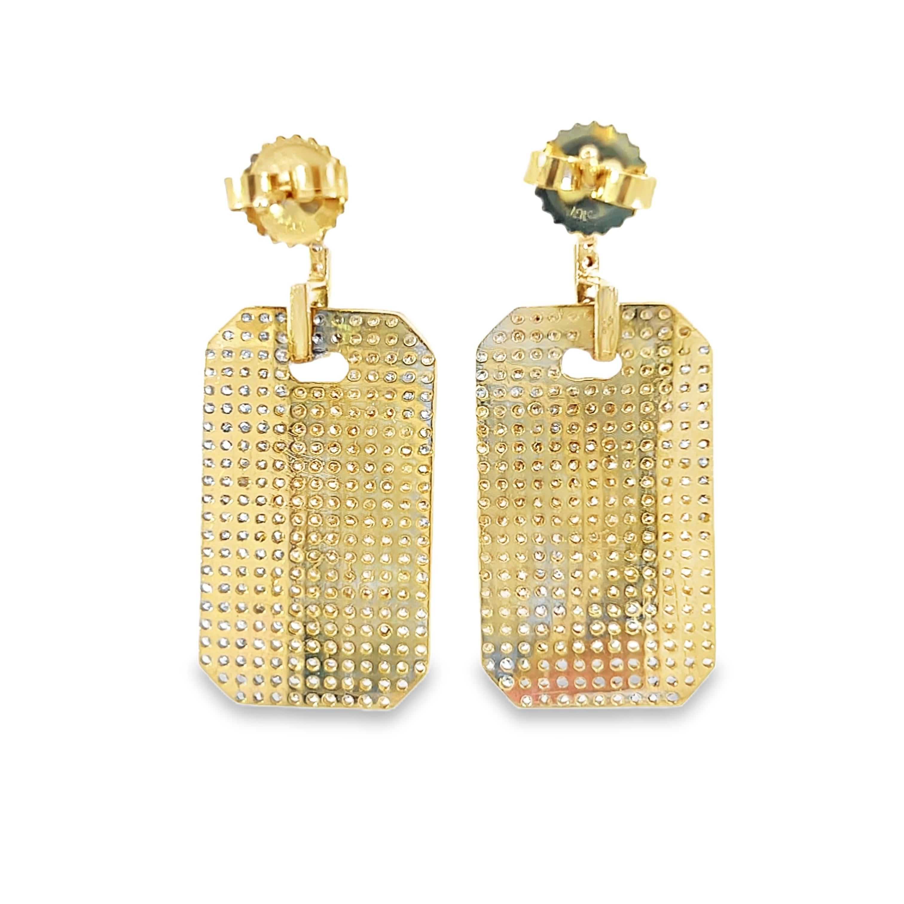 Eleganti orecchini pendenti con diamanti in vendita 1